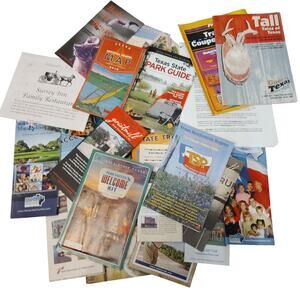 2010 Texas Travel Ephemera Lot, 4 LBS., Maps Guides Brochures + 10‑Page Journal